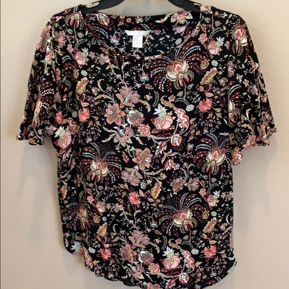 H&M size 14 multi color blouse. Bought in Europe.